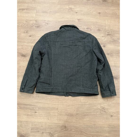 Levis x Outerknown Sherpa Trucker Jacket Mens 2XL Gray Outdoor Snap Button Camp - Picture 12 of 12